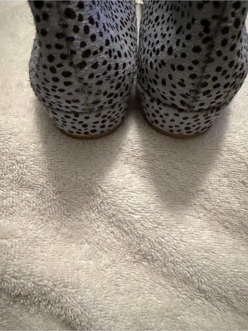 INTENTIONALLY BLANK Calf Hair Dalmatian-Print Mary Jane Flats - Picture 8 of 9